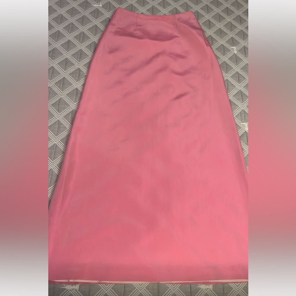 Vintage Y2K Elegant Pink pencil maxi skirt by Rue Verte size S